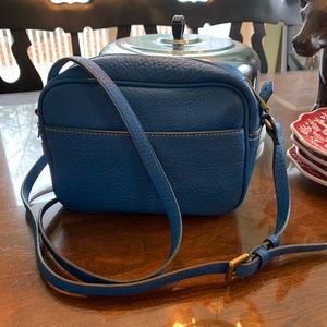 J Crew Blue Leather Crossbody Bag